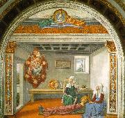 Domenico Ghirlandaio Announcement of Death to Saint Fina oil painting